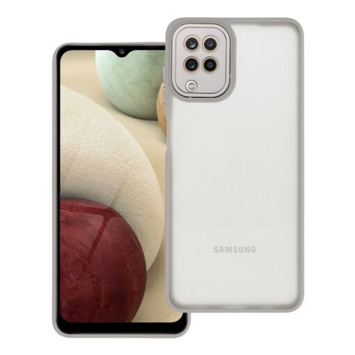VARIETE Handyhülle für SAMSUNG A12 / M12 Stahl
