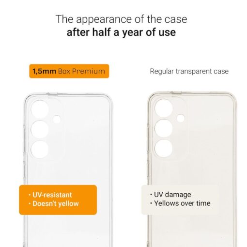 BOX PREMIUM 1,5 mm Handyhülle für XIAOMI Redmi Note 12S schwarz transparent – Bild 3