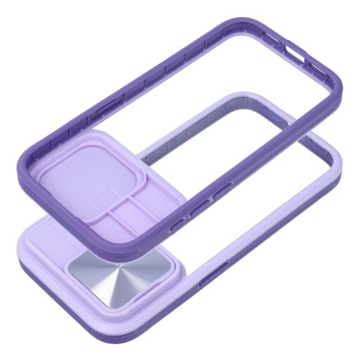 SLIDER Handyhülle für IPHONE 12 lila – Bild 3