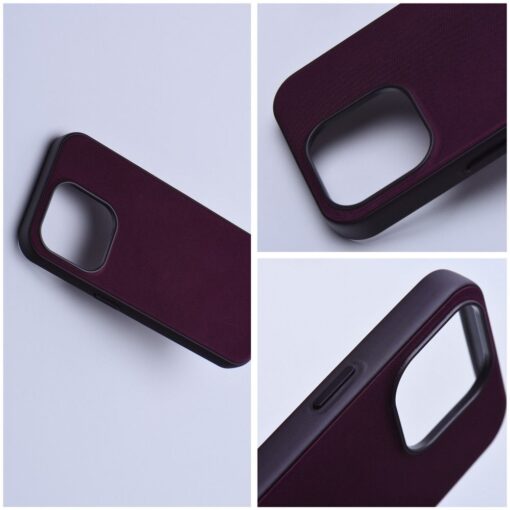 Gewebte Mag Abdeckung kompatibel mit MagSafe für IPHONE 15 burgundy – Bild 4