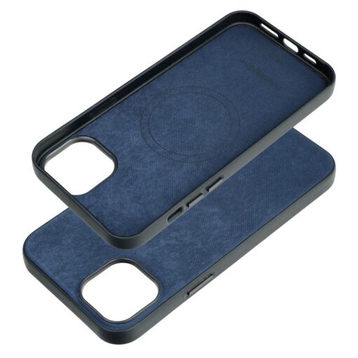 Gewebtes Mag Cover kompatibel mit MagSafe für IPHONE 15 PLUS blau – Bild 3