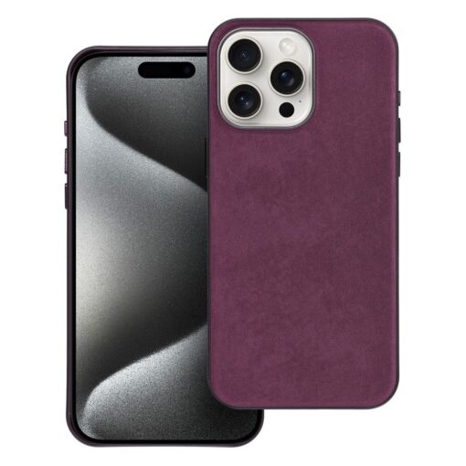 Gewebtes Mag Cover kompatibel mit MagSafe für IPHONE 15 PRO MAX burgunderrot