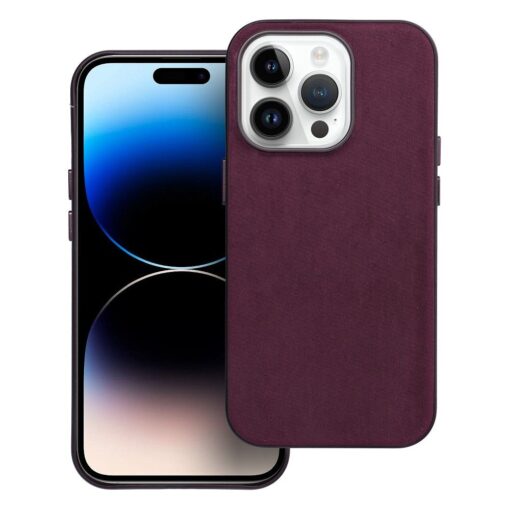 Gewebtes Mag Cover kompatibel mit MagSafe für IPHONE 14 PRO burgunderrot