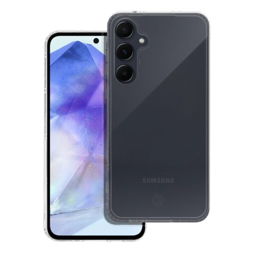 FORCELL F-PROTECT Langlebige Handyhülle für SAMSUNG A55 transparent