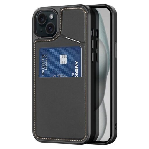 DUX DUCIS RAFI II MAG Handyhülle mit Ständer kompatibel mit MagSafe für IPHONE 15 schwarz