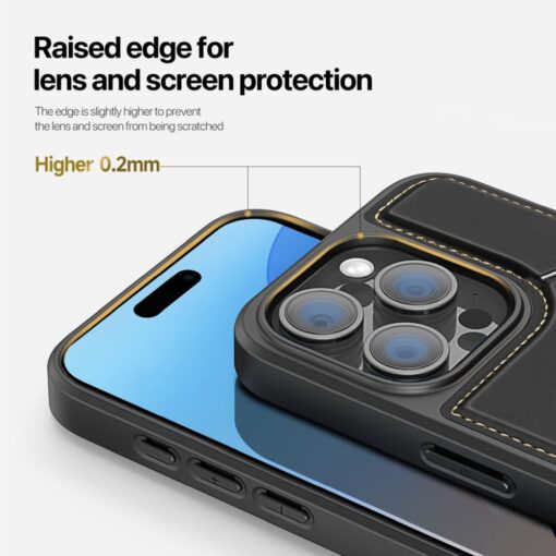 DUX DUCIS RAFI II MAG Handyhülle mit Ständer kompatibel mit MagSafe für IPHONE 16 Pro Max schwarz – Bild 3
