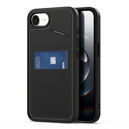 DUX DUCIS RAFI II MAG Handyhülle mit Ständer kompatibel mit MagSafe für IPHONE 16e schwarz