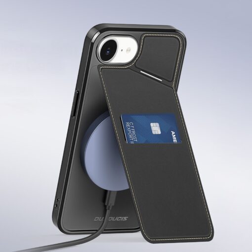 DUX DUCIS RAFI II MAG Handyhülle mit Ständer kompatibel mit MagSafe für IPHONE 16e schwarz – Bild 10