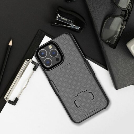 HOLSTER Handyhülle für IPHONE 12 / 12 Pro schwarz – Bild 9