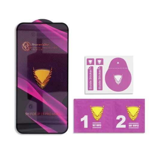 OG Premium Gehärtetes Glas - für Samsung Galaxy S21 FE schwarz – Bild 3