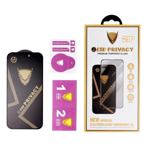 OG Premium Gehärtetes Glas - für Iphone 12 Pro Max schwarz – Bild 4