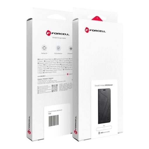 FORCELL F-PROTECT RFID Blocker Buch für IPHONE 13 PRO MAX schwarz – Bild 14