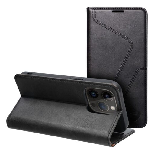 FORCELL F-PROTECT RFID Blocker Buch für IPHONE 14 PRO schwarz