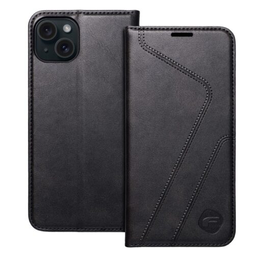 FORCELL F-PROTECT RFID Blocker Buch für IPHONE 15 PLUS schwarz – Bild 4