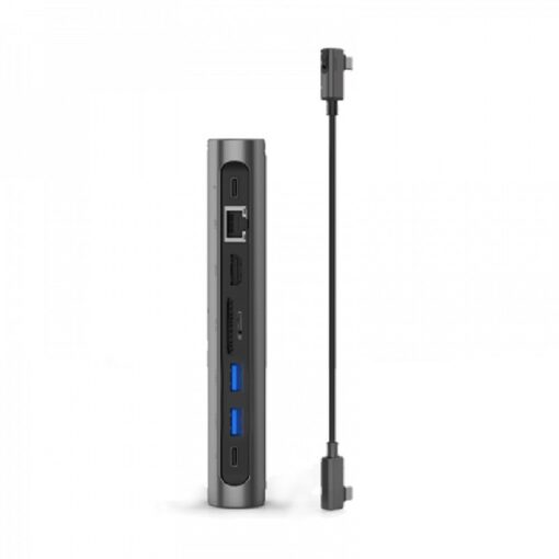 WiWU - Aluminium-Laptop-Ständer mit Dockingstation (USB-C*2+USB3.0*2+SD/TF+RJ45+HDMI (4k30Hz)) – Bild 5