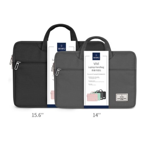 WiWU - Wasserdichte 14" Vivid Laptop-Tasche - schwarz – Bild 5