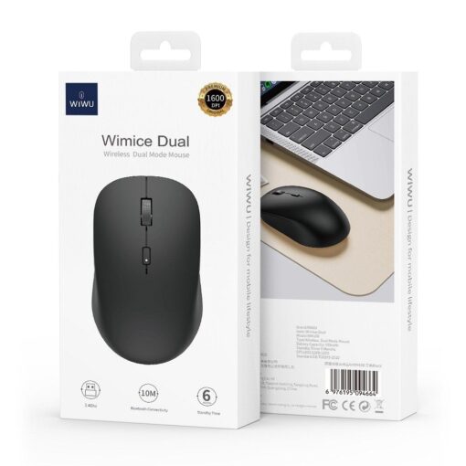 WiWU - WiMiCE Dual Mode Wireless Computer Maus WM108 - schwarz – Bild 8