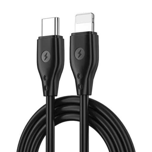 WiWU - Pioneer Wi-C002 USB C zu Lightning 30W Serie USB Kabel - schwarz