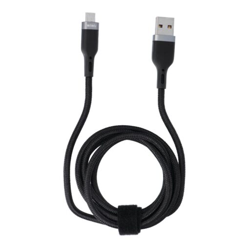 WiWU - Platinum Series USB-Kabel Wi-C019 USB A zu Micro USB 3A 1.2m - schwarz