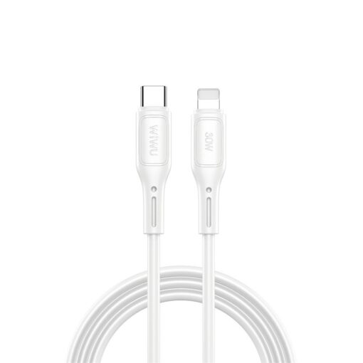 WiWU - Starlink Series Data Cable Wi-C043E USB C to Lightning 30W - white – Bild 4