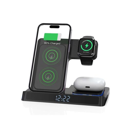 WiWU - Kabellose Ladegeräte mit digitaler Zeitschaltuhr Wi-W006 Power Air 5in1
