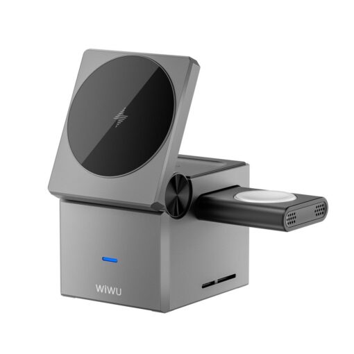 WiWU - Zusammenklappbares 3-in-1 Kabelloses Ladegerät 15W Wi-W030