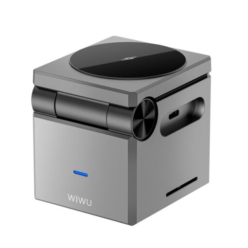 WiWU - Zusammenklappbares 3-in-1 Kabelloses Ladegerät 15W Wi-W030 – Bild 4