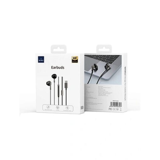 WiWU - EB316 USB C Inline-Stereo-Kopfhörer (DAC) - schwarz – Bild 3