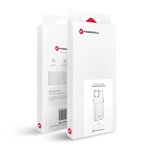 FORCELL F-PROTECT Crystal Pocket Handyhülle für IPHONE 15 Pro Max transparent – Bild 3