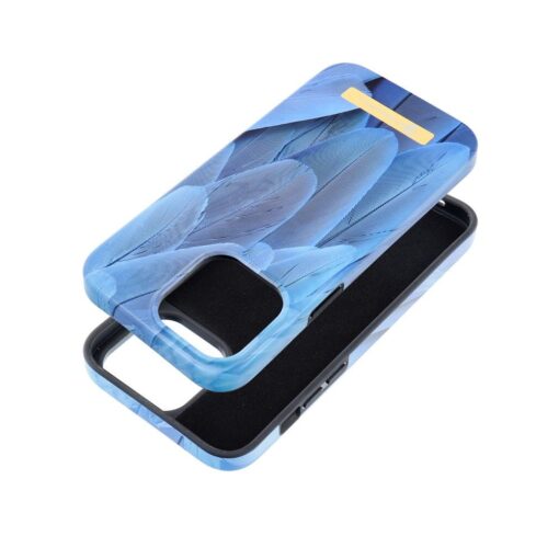 FORCELL F-PROTECT Mirage Handyhülle kompatibel mit MagSafe für IPHONE 14 Pro Max blau Vogel