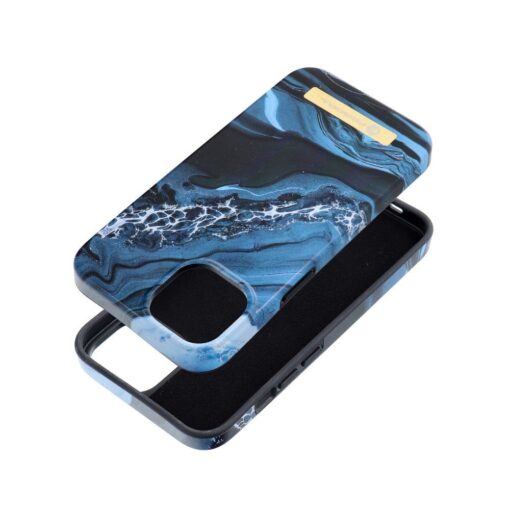 FORCELL F-PROTECT Mirage case compatible with MagSafe for IPHONE 14 ocean marble
