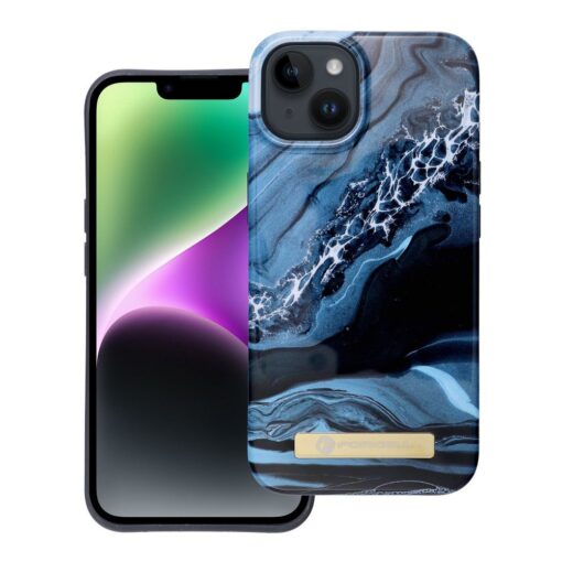 FORCELL F-PROTECT Mirage case compatible with MagSafe for IPHONE 14 ocean marble – Bild 3