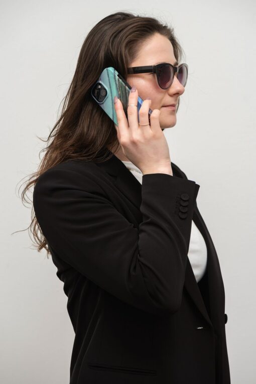 FORCELL F-PROTECT Mirage Handyhülle kompatibel mit MagSafe für IPHONE 15 Plus jade marmor – Bild 8