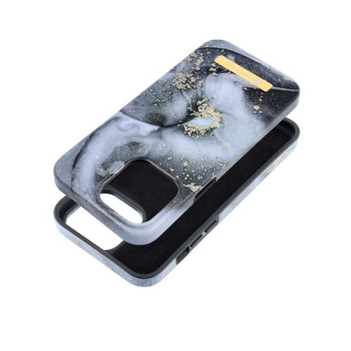 FORCELL F-PROTECT Mirage Handyhülle kompatibel mit MagSafe für IPHONE 14 Pro Max Marmor Nebel