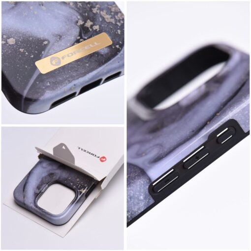 FORCELL F-PROTECT Mirage Handyhülle kompatibel mit MagSafe für IPHONE 14 Pro Max Marmor Nebel – Bild 7