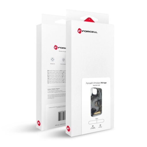 FORCELL F-PROTECT Mirage Handyhülle kompatibel mit MagSafe für IPHONE 15 Plus Marmor Nebel – Bild 14