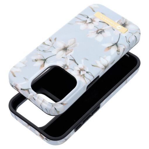 FORCELL F-PROTECT Mirage case compatible with MagSafe for IPHONE 15 PRO spring flowers