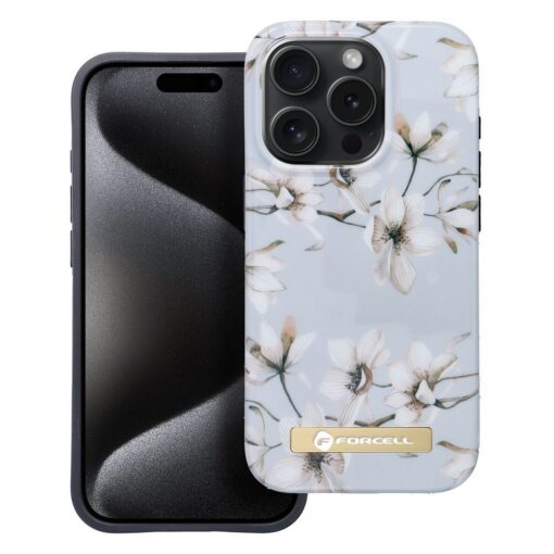 FORCELL F-PROTECT Mirage case compatible with MagSafe for IPHONE 15 PRO spring flowers – Bild 3