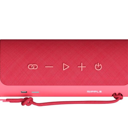 HiFuture RIPPLE drahtloser tragbarer Lautsprecher ( 20W+10W ) rot – Bild 4