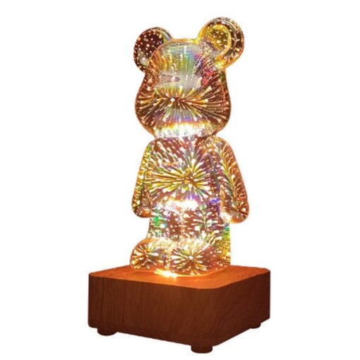 LED 3D Art Deco stehendes Teddybär Nachtlicht L3GFBD