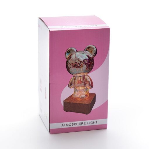 LED 3D Art Deco stehendes Teddybär Nachtlicht L3GFBD – Bild 5