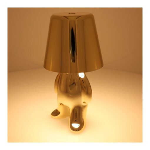 GOLD MAN Art Deco Steh-Nachtlampe (Muster 8) MLTL – Bild 4