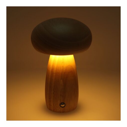 GRZYBEK Art Deco Nachttischlampe Licht Holz MTWTHN – Bild 3