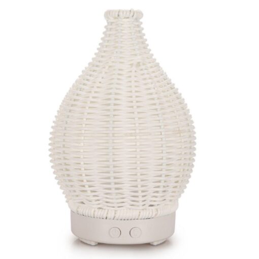 Art Deco Aromatherapie Luftbefeuchter/Diffusor Modell YX100ML Holzstil weiß