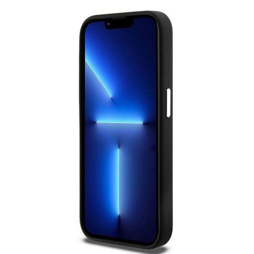 DKNY Handyhülle für IPHONE 15 Pro kompatibel mit MagSafe DKHMP15LSMCHLK (DKNY HC MagSafe Silicone W/Horizontal Metal Logo) schwarz – Bild 6