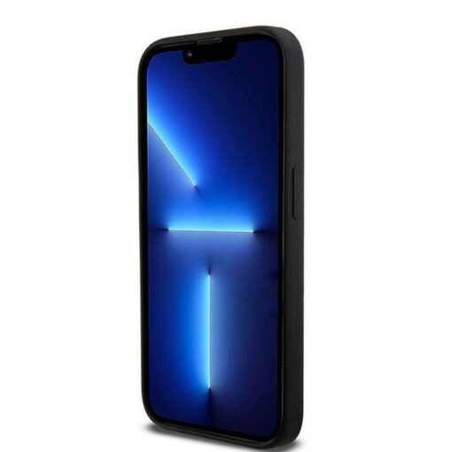 DKNY Handyhülle für IPHONE 15 Pro kompatibel mit MagSafe DKHMP15LSNYACH (DKNY HC MagSafe Silicone W/White Arch Logo) schwarz – Bild 6