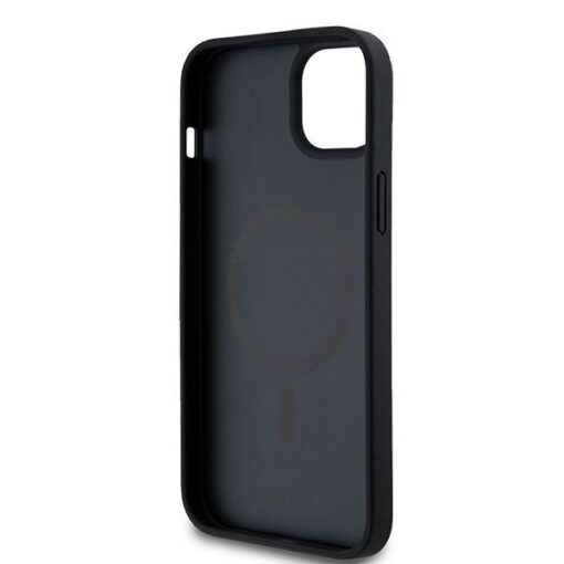 DKNY Handyhülle für IPHONE 15 kompatibel mit MagSafe DKHMP15SPSHRPSK (DKNY HC MagSafe Pu Repeat Pattern W/Stack Logo) schwarz – Bild 8
