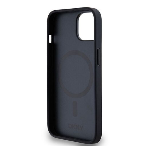 DKNY Handyhülle für IPHONE 14 kompatibel mit MagSafe DKHMP14SPSHRPSK (DKNY HC MagSafe Pu Repeat Pattern W/Stack Logo) schwarz – Bild 7