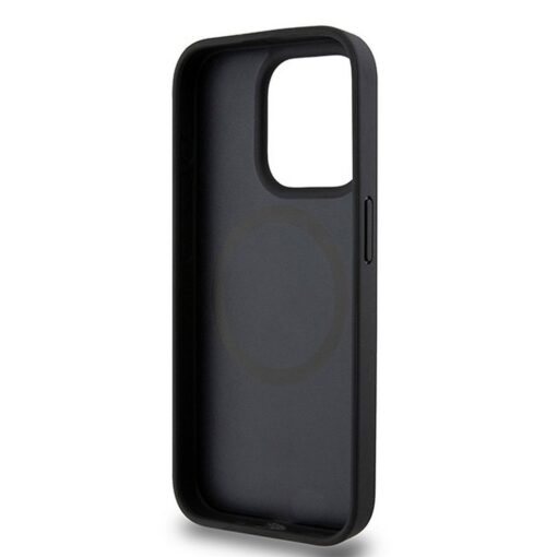 DKNY Handyhülle für IPHONE 15 Pro kompatibel mit MagSafe DKHMP15LPSHRPSK (DKNY HC MagSafe Pu Repeat Pattern W/Stack Logo) schwarz – Bild 8