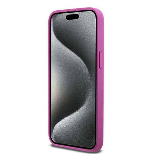 DKNY Handyhülle für IPHONE 15 Pro Max kompatibel mit MagSafe DKHMP15XPSHRPSP (DKNY HC MagSafe Pu Repeat Pattern W/Stack Logo) rosa – Bild 6